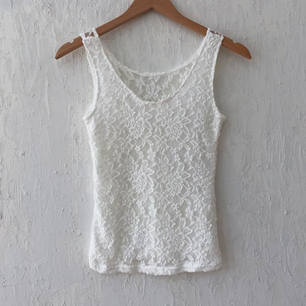 vintage romantic floral lace top