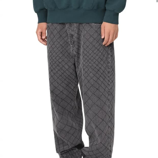 Net 5 Pockets Denim Pants Black
