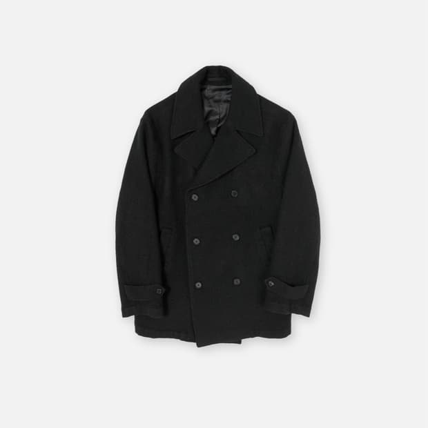 브라운야드 보일드 울 피코트 블랙 5사이즈 판매 또는 교환