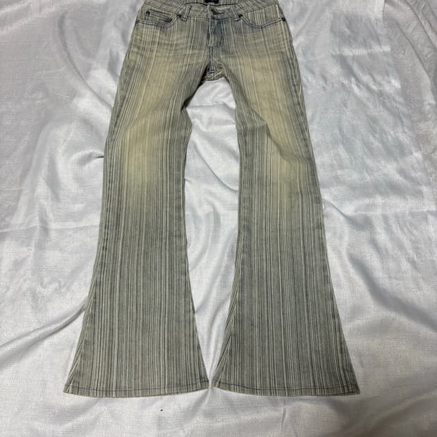 “Unknown” Y2K Stripe Design Boots-cut Pa