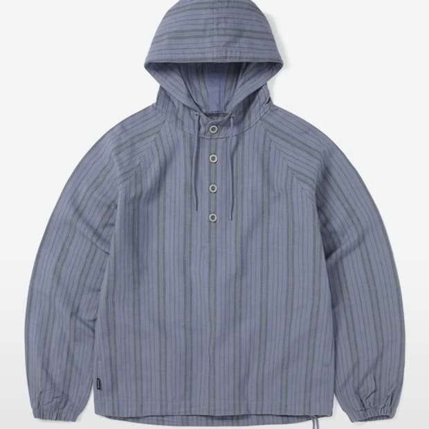 스트라이프 자카드 자커드 후드티 S