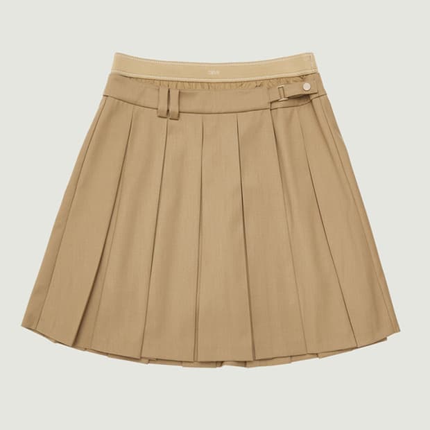 그로브 26PS REVA PLEATS SKIRT (BEIGE)