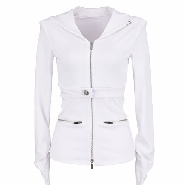 쇠아 컷아웃 후드집업