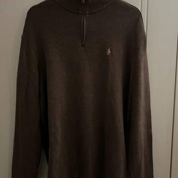 폴로랄프로렌 반집업 니트 브라운L