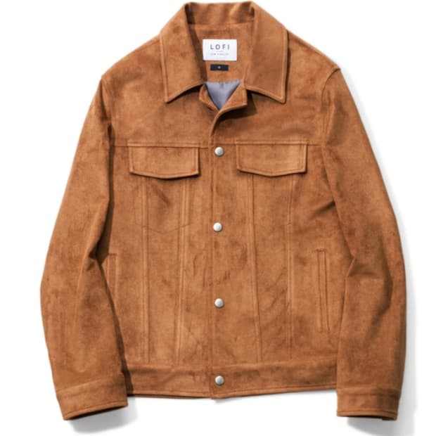 로파이 스웨이드 트러커 자켓 브라운