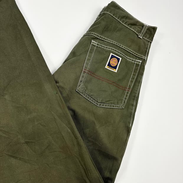 VTG 빈티지 재팬 카키 와이드 팬츠 (30인치 여성추천)