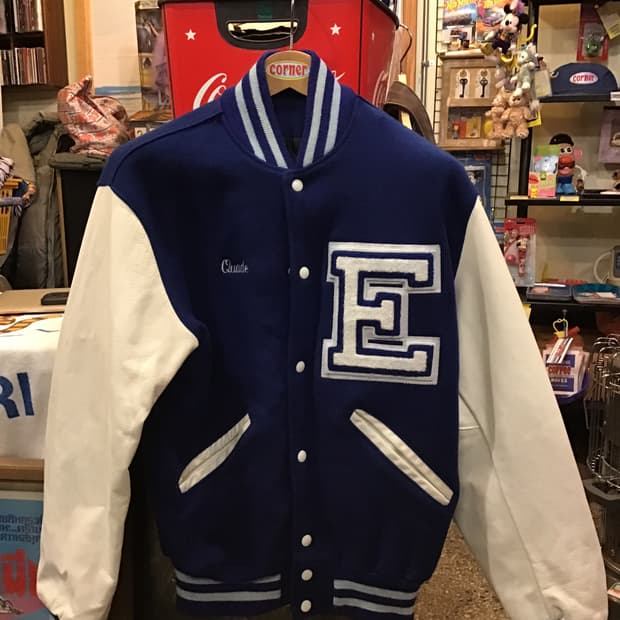 USA vintage 누빔 바시티 자켓 