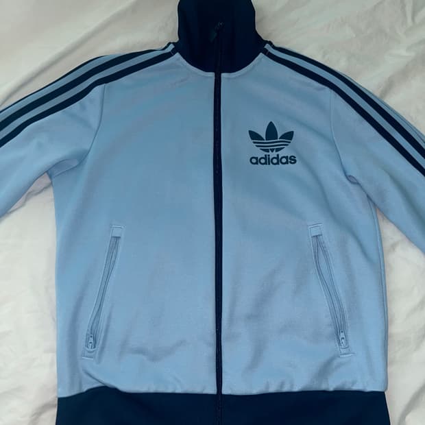 아디다스 일본 베켄바우어 트랙탑 져지 우먼스 클리어스카이블루