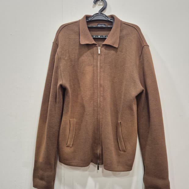 KENZO 겐조 브라운 니트 집업 자켓 남성 100사이즈