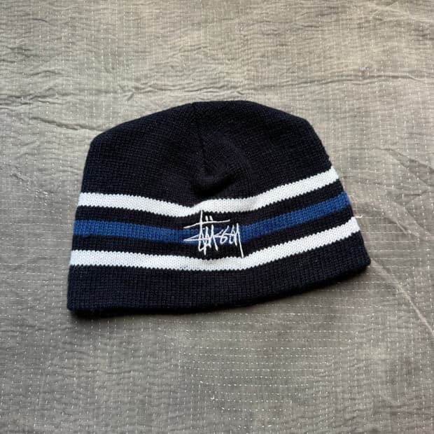 90s 스투시 스트라이프 비니