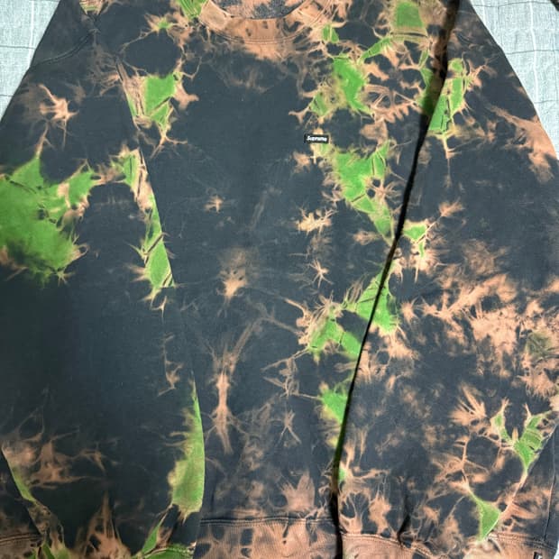 슈프림 스몰박스로고 타이다이 맨투맨 XL 새상품 