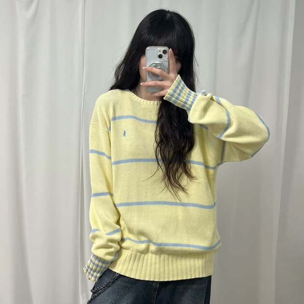 Polo striped knit