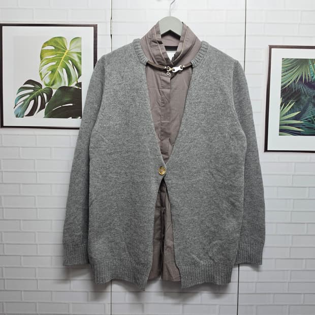 파비아나필리피 2in1 울 캐시미어 실크 가디건 셔츠 48사이즈