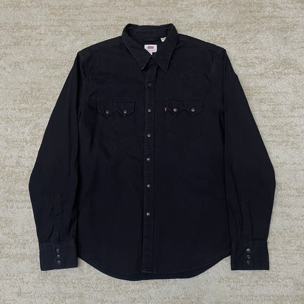 [M] Levis 리바이스 바스토우 웨스턴 블랙 데님셔츠 자켓