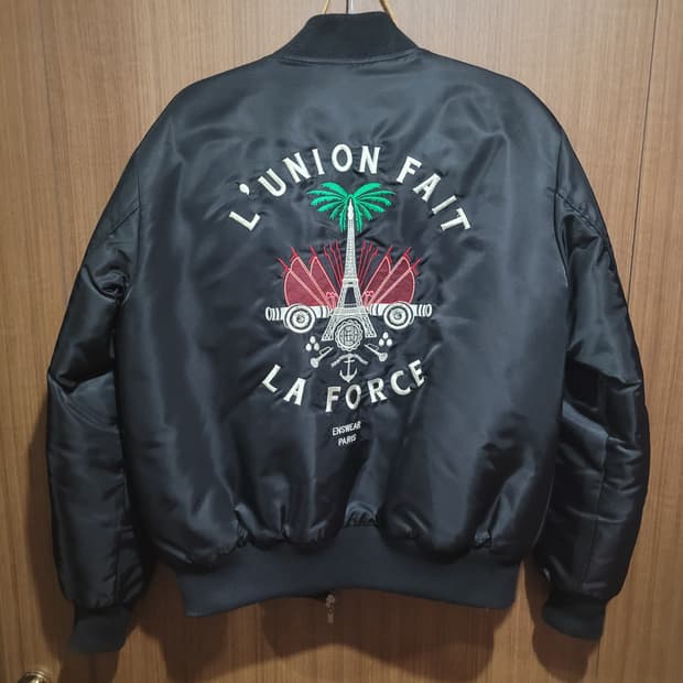 vtg 블랙 봄버 자켓