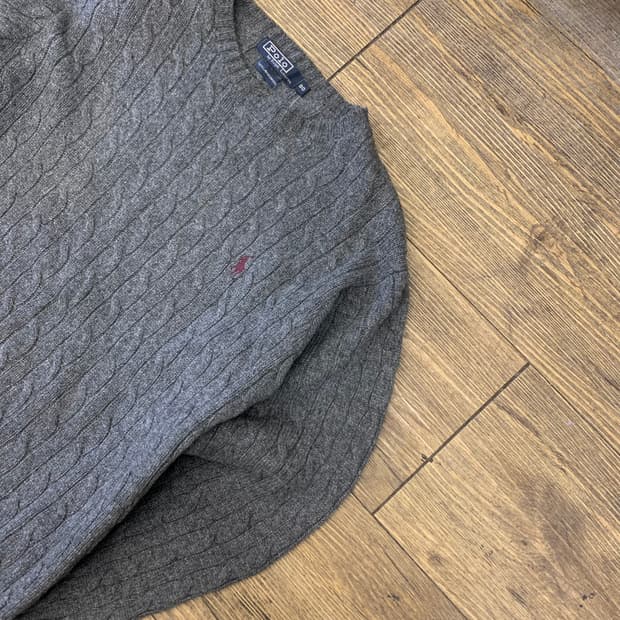 폴로 랄프로렌 램스울 케이블 니트 XS