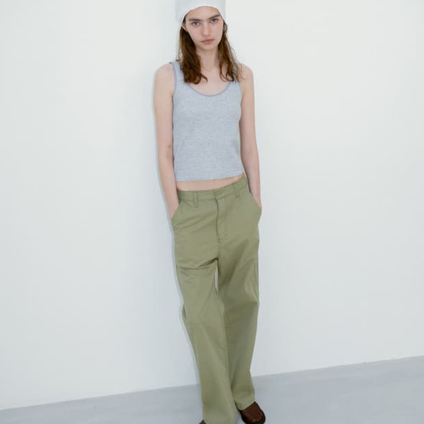 리본빛 lun pants 카키 새상품