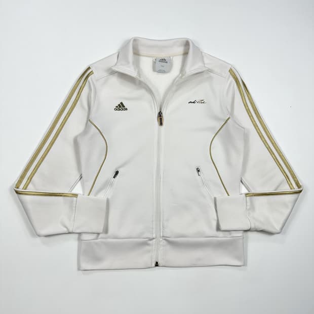 아디다스 y2k 여성 금장 져지 화이트 여성S