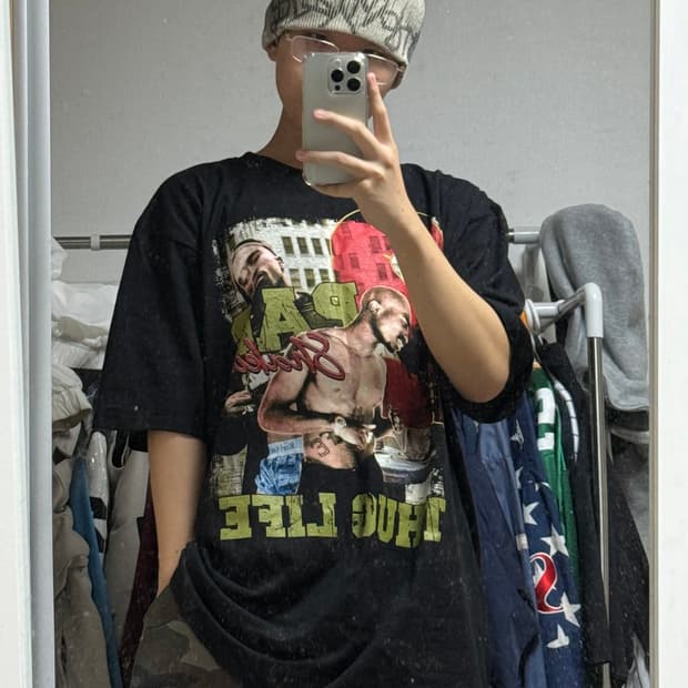 2PAC THUG LIFE 반팔 티셔츠