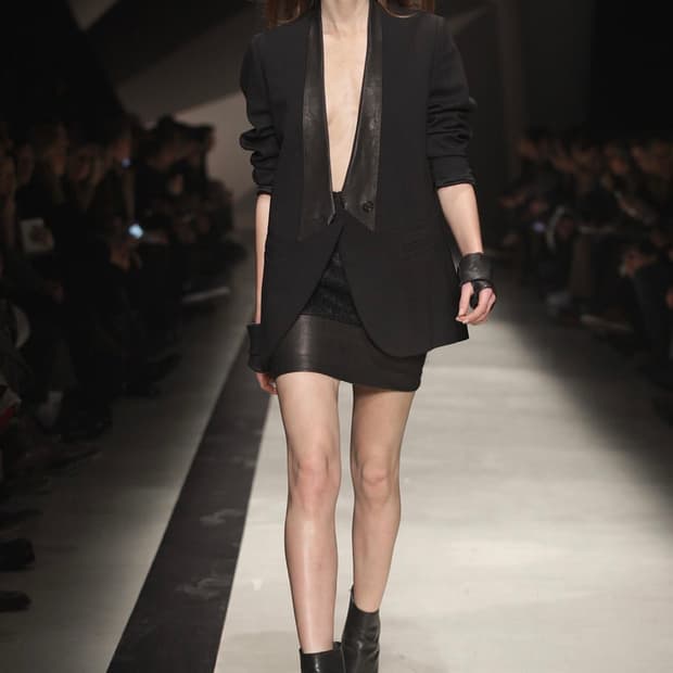Neil Barrett 10fw Leather Lapel blazer