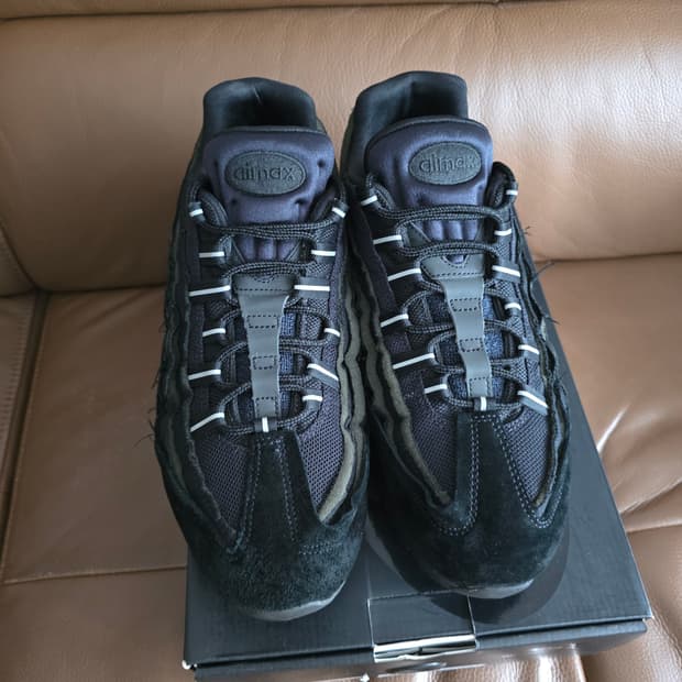 나이키 x 꼼데가르송 옴므 플러스 에어맥스 95 블랙 CDG