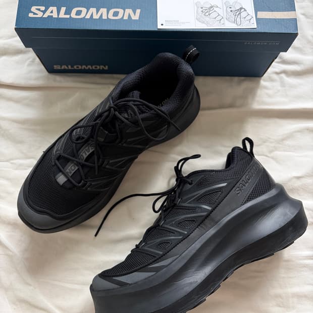 살로몬 꼼데 가르송 XT-6 익스팬스 플랫폼 블랙 Salomon CDG