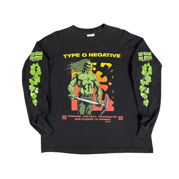 빈티지 90s Type O Negative 타입오네거티브 롱슬리브 티셔츠