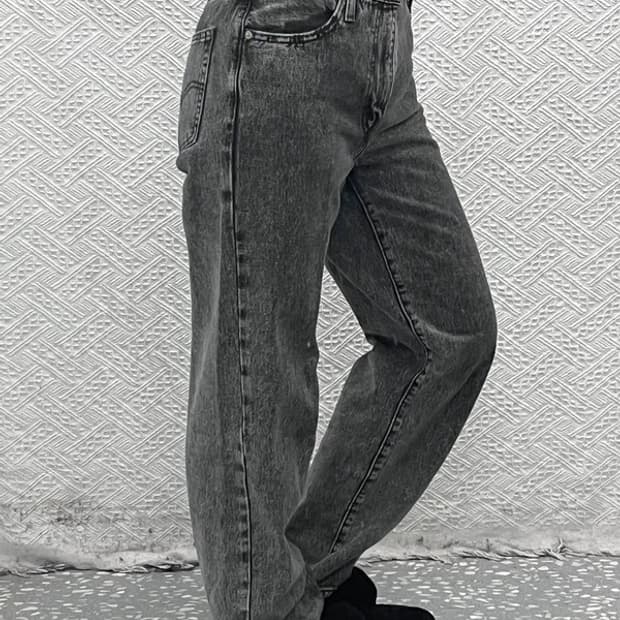 리바이스 빈티지 모던시크 워싱 흑청 데님 청바지 26인치 C08950