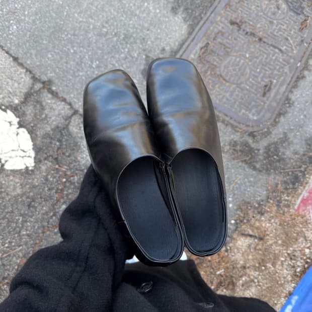 빈티지 레더 로퍼