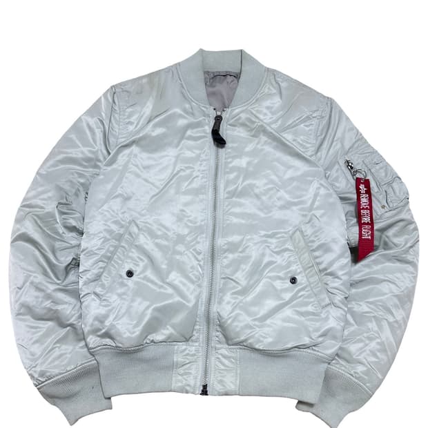 알파인더스트리 MA-1 라이트 그레이 항공점퍼