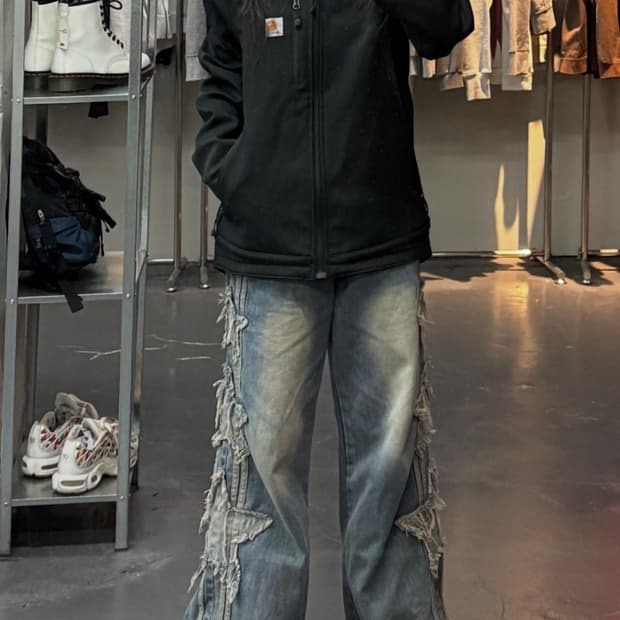 칼하트 소프트쉘 레인 집업자켓 A3247