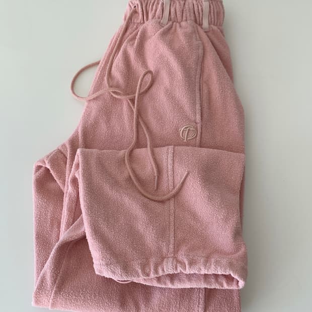 open Yy 테리 팬츠