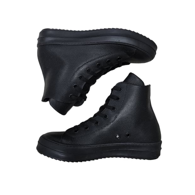 Punching leather high top