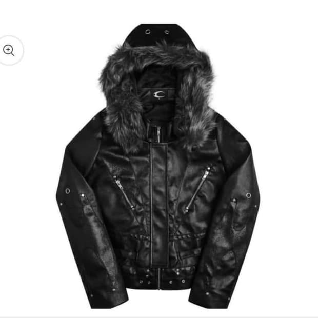 [M] cozyworldwide 나이트 클럽 레더 자켓