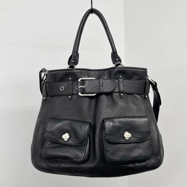 콜한 멀티포켓 은장 벨트 사첼백 