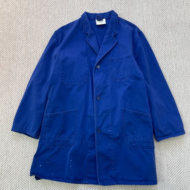 빈티지 프렌치 워크 벨티드 초어 자켓 