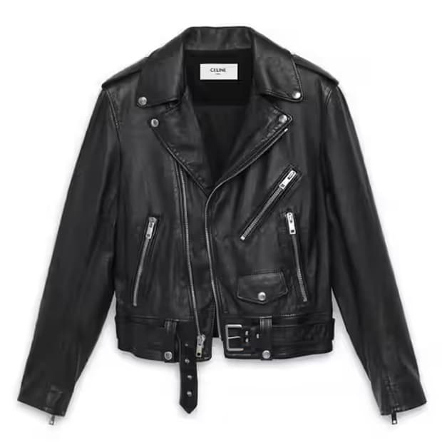 celine 19ss leather jacket