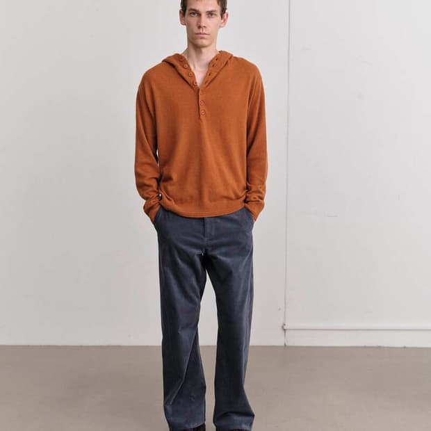 M]컬러컬러 니트 후디 오랜지