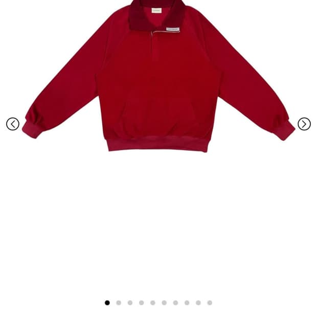 24-005 지초이 컴포트 집업 플리스 풀오버 맨투맨 크랜베리 2