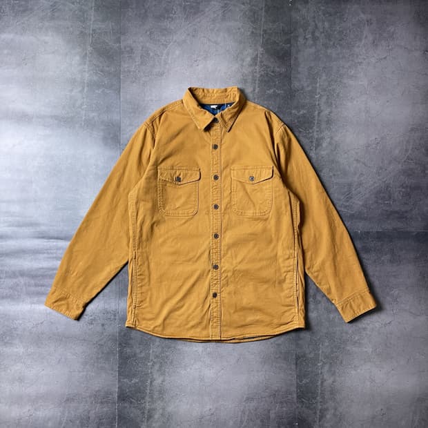 LANDS' END 빈티지 카멜 플란넬 셔츠자켓 A00442