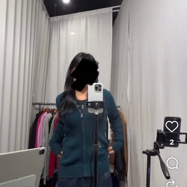 (착샷참고) 타미힐피거 니트 집업