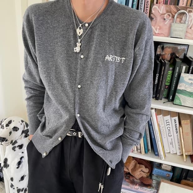 아티스트컴플렉스 진주 베이직 가디건