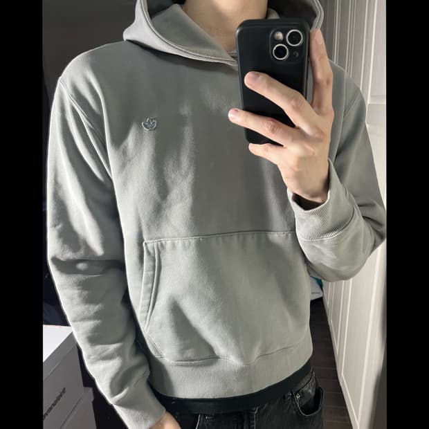 [95] ADIDAS 아디다스 크롭 후드티