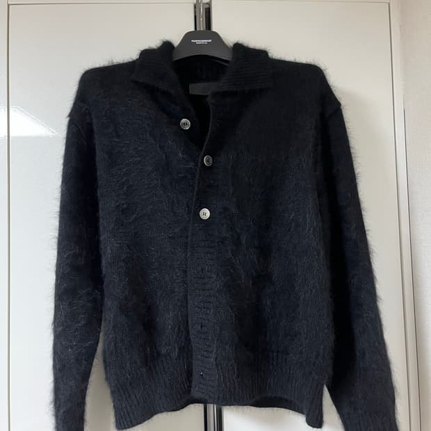 리트 앙고라 셔츠 가디건 M