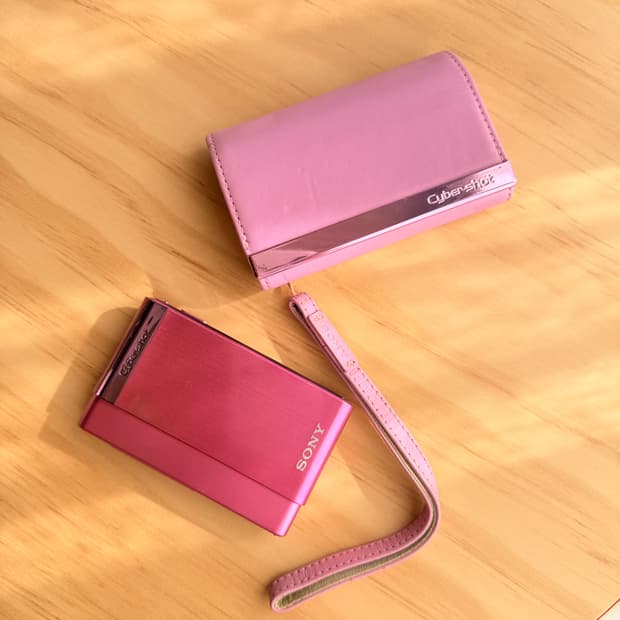 ˘◡˘ 소니 사이버샷 DSC-T90 레트로 쨍한 핑크 빈티지디카