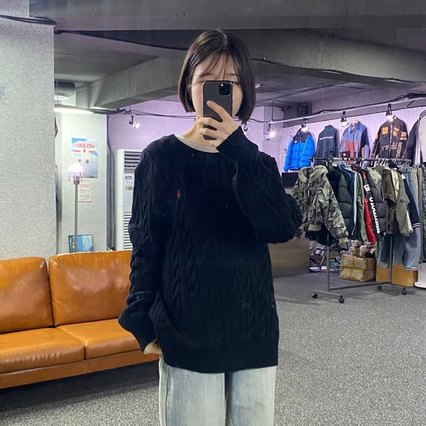 폴로 랄프로렌 레드포니 꽈배기 니트 B3667