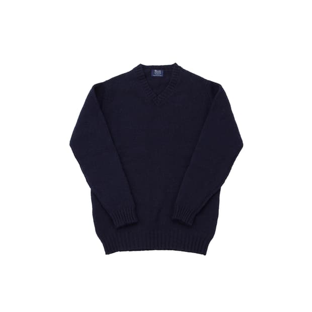 [40] 윌리엄로키 Aryan 브이넥 니트 네이비