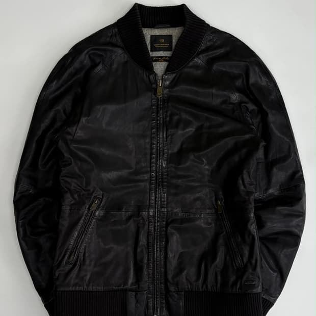 [L] 스카치&소다 빈티지 가죽 봄버 자켓