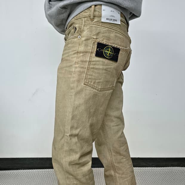 12SS 스톤 아일랜드 디스트레스드 더스트 진