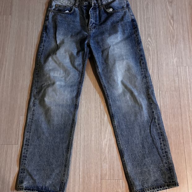 프리즘웍스 오리지널 가먼츠 중청 데님팬츠 세미와이드